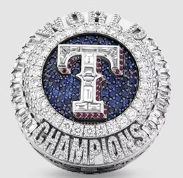 2022 2023 Baseball Rangers Seager Team Champions Championship Ring Met Houten Display Box Souvenir Mannen Fan Gift 2024