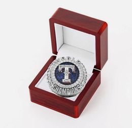 2022 2023 Baseball Rangers Seager Team Champions Championship Ring Met Houten Display Box Sport Souvenir Mannen Fan Gift 2024