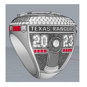 2022 2023 Baseball Rangers Seager Team Champions Championship Ring met houten display box souvenir mannen fan cadeau