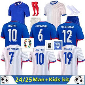 2024 BenzEMA MBAPPE voetbalshirts spelersversie GRIEZMANN POGBA 24/25 Franse Coupe du monde nationaal team francia GIROUD fans KANTE voetbalshirts