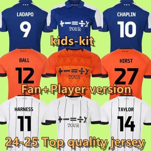 2023 2024 Ipswich Town Soccer Jerseys Burns Hirst 27 Burns 7 Broadhead #33 Luongo 25 Chaplin 10 Ball 12 23 24 Home Away 3rd Men Sets Football Shirt Kids Kit