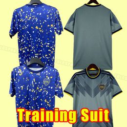 2023 2024 Boca Soccer Jerseys Fans Player Version CARLITOS MARADONA TEVEZ DE ROSSI 23 24 Troisième 3ème Jersey HOMMES SETS Uniformes de chemise de football Chemises d'entraînement Juniors