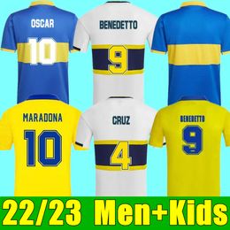 2022 2023 Boca Juniors Voetbalshirts Fans Speler Versie Villa Saio Heren Kinderen Benedetto Saio Camisa De Futebol 22 23 Voetbalshirt Tevez Fans Speler