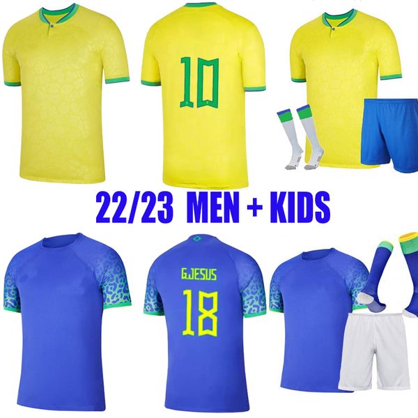 2022 brasileño PAQUETA COUTINHO bRAZILS camiseta de fútbol camisetas de fútbol Local Visitante Tercera jugadora FIRMINO brasil 22 23 MARQUINHOS VINI JR ANTONY SILVA DANI ALVES