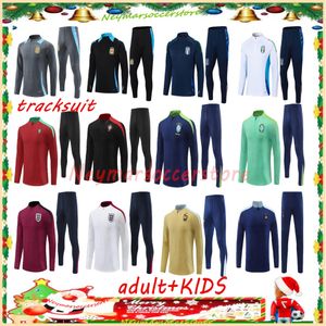 24 25 Diverses équipes nationales Brésil Football Tracksuit 2024 2025 Espagne Camiseta de Futbol Men Kids Soccer Soccer Tracksuit Kits Training Taphing Jogging Chandal Survitement