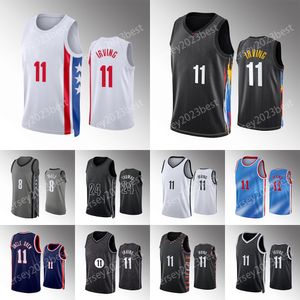 2022 2023 City Basketball Jerseyskevin Durant Kyrie Irving Brooklyns Net Jersey White Black Blue Edition Best Sports Mens Shirt Uniform Singlets 7 11