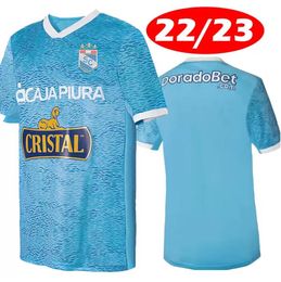 2022 2023 Club Sporting Cristal voetbalshirts Peru Los Cerveceros thuis bule GONZALES PACHECO LORA HOHBERG DUARTE SOSA LOYOLA 22/23 JERSEY VOETBAL SHIRTS