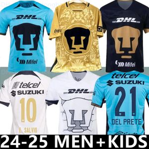 2023 2024 Mexico Mens voetballen Jerseys Club Unam Cougar J. I. Dinnenno E.Salvio del Prete A. Ortiz 24 25 Home Away 3rd Football Shirts volwassen uniformen