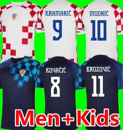2022 2023 Croacia MODRIC maillots de football équipe nationale MANDZUKIC PERISIC KALINIC 22 23 Croatie maillot de football KOVACIC Rakitic Kramaric uniformes