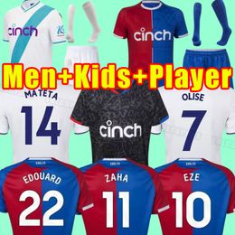 2023 2024 CRYSTAL OLISE voetbalshirts 23 24 PALACE ZAHA EZE J.AYEW maillots de foot BENTEKE MILIVOJEVIC MATETA ANDERSEN GALLAGHER Voetbalshirt fans spelerversie