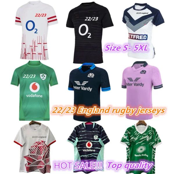 2022 2023 Custom Irlande Ecosse maillots de rugby 22 23 ANGLETERRE équipe nationale Home court Away retro League maillot de rugby POLO S-5XL