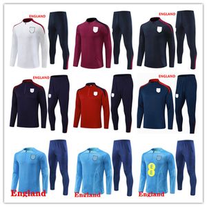 24 25 Engeland Tracksuit Soccer Jersey Trainingspak Kane Sterling Rashford Sancho 22/23/24/25 Mens Kids National Football Tracksuits Kit Survetement Sportswear