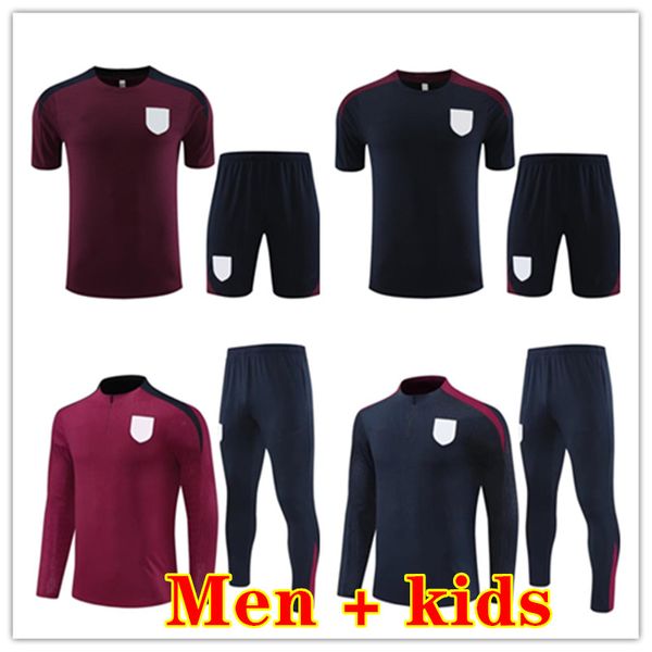 2024 2025 Inglaterra Fútbol Soccer Track Sitruit Bellingham Rashford Kane Traje de entrenamiento 24 25 Piedras del equipo nacional Saka Rice Foden Football Jacket Chandal Futbol Survetement