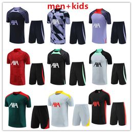 23 24 hommes enfants football survêtement maillots kit manches courtes survetement pied chandal futbol vêtements de sport