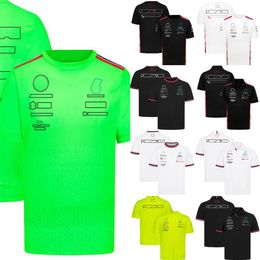 2022-2023 Formule 1 Team T-shirt F1 Racing T-shirts Manches courtes Été Hommes Femmes Pus Taille Polo T-shirt Sports extrêmes Jers325H