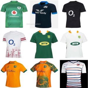 2023 Irlanda Camiseta de rugby personalizada 22 23 Francés Escocia Inglés Australia Sur Inglaterra Reino Unido EE. UU. Africano hogar lejos ALTERNATIVO África Hombres camiseta de rugby