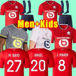 2024 2025 LOSC LILLE SOCUCER Jerseys Cabella David Fonte Bamba Yazici Football Shirts 24 25 Jikone T.Weah L.araujo M.Bayo Ismaily Maillots de voet volwassen huis kinderen