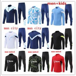 2022 2023 hombre City Training Suit chándal 21/22/23 manga larga hombre Sportswear Football 2021 2022 girls Survatment Foot Chandal