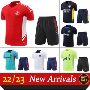 22/23/24 Heren Trainingspakken Liv poor manch city unit trainingspak training shirt en broek Outdoor sport kits