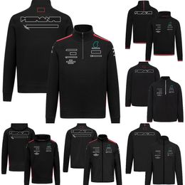 2022-2023 NOUVEAU F1 Sweat-shirt de l'équipe de course à capuche F1 Formule 1 Veste à swets à capuche Motorsport Jersey Spring Autumn Mens Honed Vestes