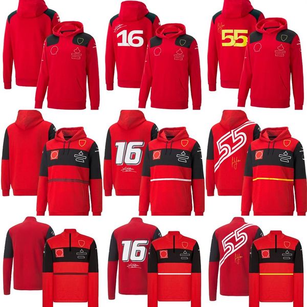 2022-2023 Nouvelle équipe F1 Sweat à capuche pour hommes Formule 1 Racing Sweats à capuche Sweat Printemps Automne Pilote Sweat-shirt rouge Sports extrêmes en plein air 2709