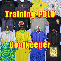 PELE 2023 2024 voetbalshirts PAQUETA COUTINHO BRAZILIË voetbalshirt FIRMINO brasil VINI JR ANTONY SILVA DANI ALVES fansversie POLO Training doelman