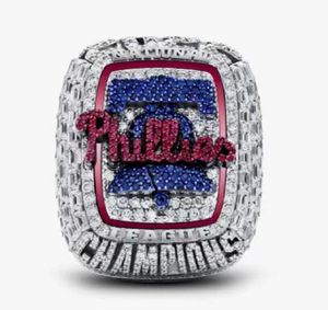 Bague de championnat de l'équipe de Baseball de la série mondiale de Philadelphie, Souvenir de Sport pour hommes, cadeau pour fans, bijoux Hip Hop Punk, vente en gros, 2022 2023