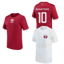 2022 2023 Qatar Voetbalshirts nationale team AFIF ALI HATEM HAYDOS BOUDIAF HASSAN MUNTARI KHOUKHI ASAD thuis weg voetbalshirt Kids Kit