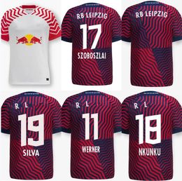 2023 2024 RBL voetbalshirts Leipziges On Fire Limited Edition Wenner #11 Poulsen Forsberg 22 23 Bundesliga Sabitzer Camisetas de Futbol Men