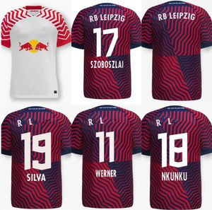 2023 2024 RBL voetbalshirts Leipziges On Fire Limited Edition Wenner #11 Poulsen Forsberg 22 23 Bundesliga Sabitzer Camisetas de Futbol Men