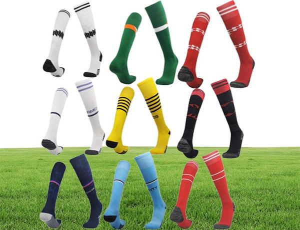 2022 2023 Real Madrids Soccer Chaussettes Adulte Enfants Enfants Irlande Genou Haute Dortmund Épais Équipe Nationale Club Football Sports Wear262941495