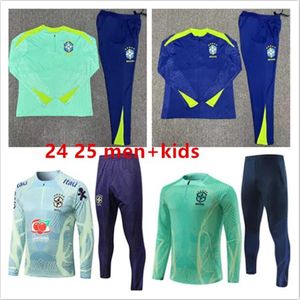 24 25 Jersey de football en combinaison brésilienne G.Jesus Coutinho Brasil Camiseta de Futbol Richarlison 2024 2025 Brésil Football Shirt Maillot Kid Kit Suit Suit Suit Suit