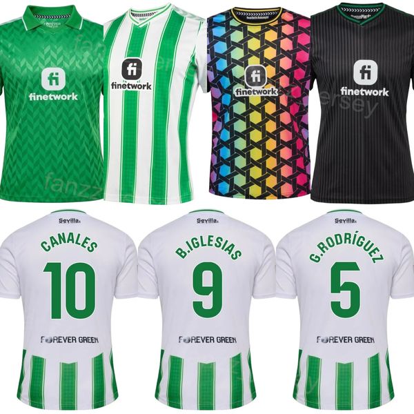 Club Team Soccer Real Betis 13 Rui Silva Jersey 21 Marc Roca 5 Guido Rodriguez 10 Ayoze Perez 12 Willian Jose 1 Claudio Bravo 17 SANCHEZ Kits de maillots de football 2023 2024