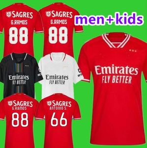 2023 maglie da calcio Benfica RAFA Neres G.RAMOS BENFIcA 23 24 home Uomo bambini kit Maglia da calcio OTAMENDI NERES Grimaldo Joao Mario Yaremchuk BENFIcA Maglia da calcio