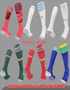 2022 2023 Calcetines deportivos Brasils Irlanda Francés Argentina Mexicos UK Italys Kane Equipo Nacional Soccer Kids Socks Knee Longitud 2629878