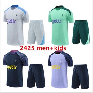 2023 2024 Hot Spurs Tracksuits met korte mouwen Man Kids Set Shorts Chandal 23 24 25 Survetement Son Lo Celso Ndombele voetbal Trainingspak voor volwassenen Korte sportkleding