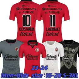 2023 2024 Club Tijuana voetbalshirts 23 24 CAVALLINI K.CASTANEDA C.GONZALEZ L.RODRIGUEZ MADRIGAL C.RIVERA BLANCO thuis weg voetbalshirt S-3XL