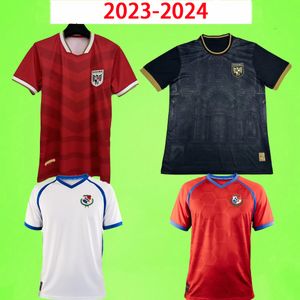 2023 2024 2025 Jerseys de football Panama Eric Davis Alberto Quintero 23 24 25 Home Red Away White White Team Uniforms Mens Football Shirt Red Black White