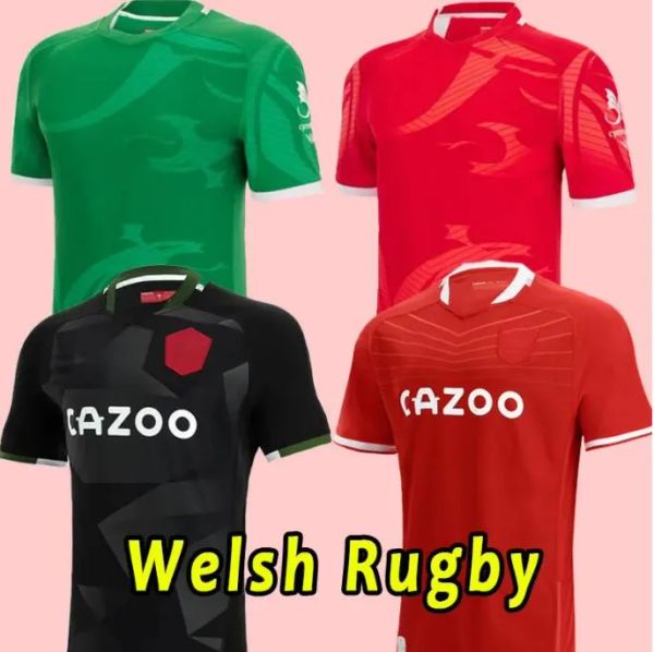 2022 2023 Gales Rugby Equipo nacional Jerseys Cymru Sever Versión Copa Mundial Polo Camiseta 20 21 22 Welsh Men Kids Kit Entrenamiento Jesery