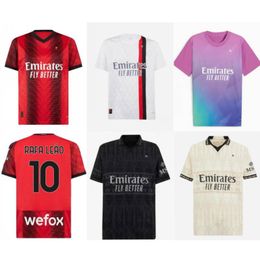 2023/24 AC PULISIC RAFA LEAO Soccer Jersey 2024 REIJNDERS MILANS BENNACER GIROUD Camisa CHUKWUEZE MUSAH LOFTUS-CHEEK THEO OKAFOR Placeres Uniformes de fútbol Kit para niños