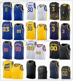 2023-24 Basketballerseys Stephen Curry Klay Thompson Draymond Green Andre Iguodala Chris Mullin Tim Hardaway Chris Webber Baron Davis Mitch Richmond Printed