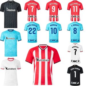 2023-24 Clubteam 9 WILLIAMS Voetbalshirt 12 GURUZETA 6 VESGA 8 SANCET 17 BERCHICHE 3 VIVIAN 4 PAREDES 7 BERENGUER 10 MUNIAIN 18 DE MARCOS Voetbalshirttenues BiErBaE