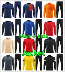 2022 23 mode dikke designer trainingspakken mannen kinderen vrouw broek mannen sport zip jas jogger pant tracksuits dames joggers capuchon lagen