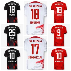 2022-23 FC Club 25 Olmo Soccer Jersey 19 Sorloth 9 Poulsen 4 Orban 21 Brobbey 7 Sabitzer 10 Forsberg 18 NKunku voetbalshirtpakketten voor sportfans Uniform Sport LAIBIXI