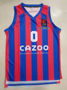 2022-23 Home Uniforme # 0 Howaro Vintage Basketball Jersey personnalisé avec n'importe quel nom et numéro