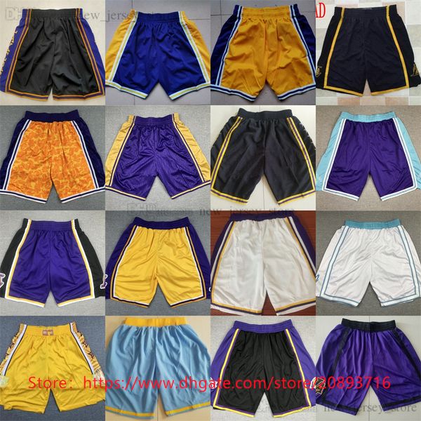 2022-23 New Basketball Shorts Man Classic Hip Pop Pant Zipper Sweatpants Short