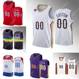 2022-23 Nieuwe Custom Zion 1 Williamson Basketball Jerseys 14 Ingram 41 Garrett Temple CJ 32 E.J. Liddell 3 McCollum Brandon Jonas 17 Valanciunas CJ XS-4XL-shirt