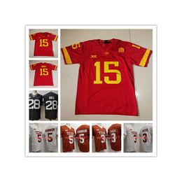 2023 Nuevo estilo 5 Bijan Robinson 3 Quinn Ewers Texas Football Jersey Mens Stitched College 28 Breece 15 Brock Purdy Hall Iowa State Cyclones Jerseys