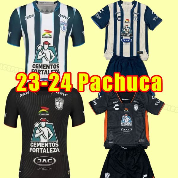 2023-24 Pachuca Home Soccer maillots Thai Quality Liga MX à vendre M.Hinestroza A.Hurtado R.Ibarra N.Ibanez E.Lopez E.Sanchez O.Murillo