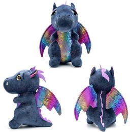 2022 25cm nouveau spot mignon petit dragon volant poupée dinosaure en peluche Tyrannosaurus rex poupées saisir poupée machine poupée cadeau pour enfants en gros gratuit UPS ou DHL